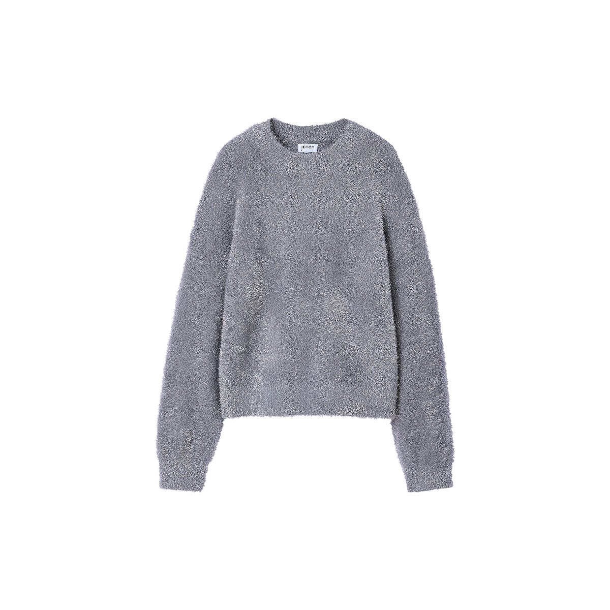 Pull noël maille duveteuse effet argenté argent, JONEN