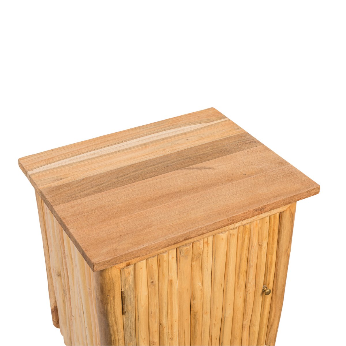 Table de chevet en branches de teck PIERRETTE naturel, HYDILE