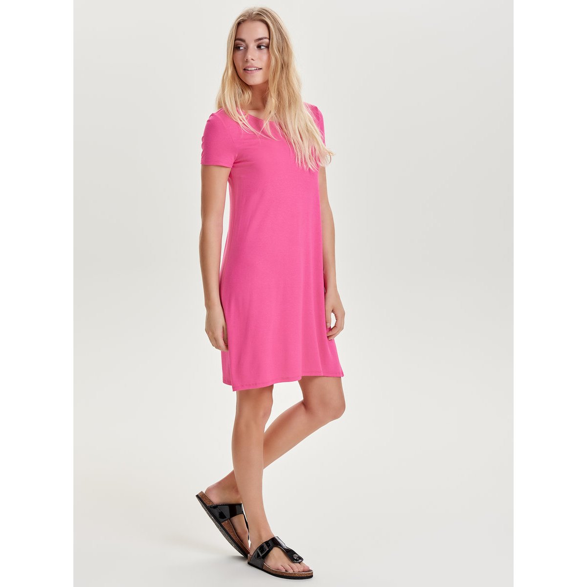 Robe courte, croisé au dos henna, ONLY