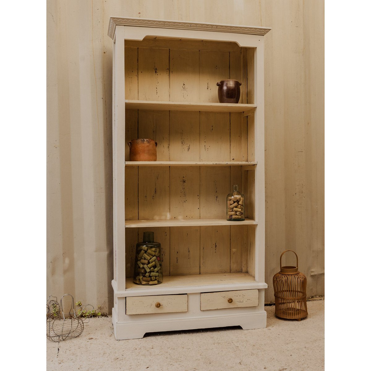 Vaisselier en bois blanc Maximilien N°395 - Bon état blanc, DEBONGOUT