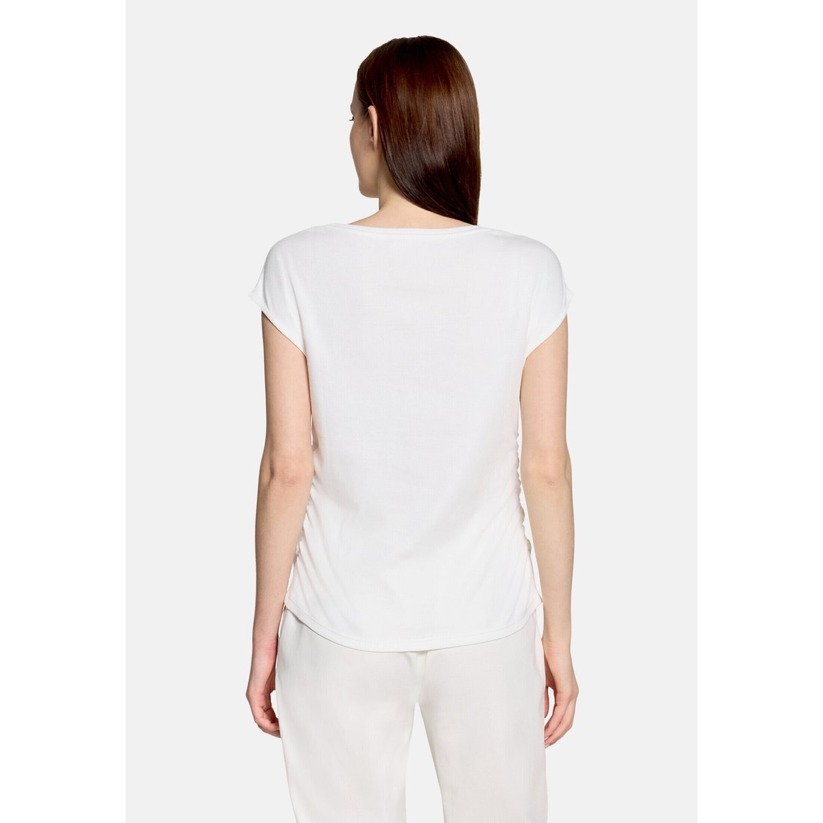 Haut casual de texture côtelée blanc, BETTY BARCLAY
