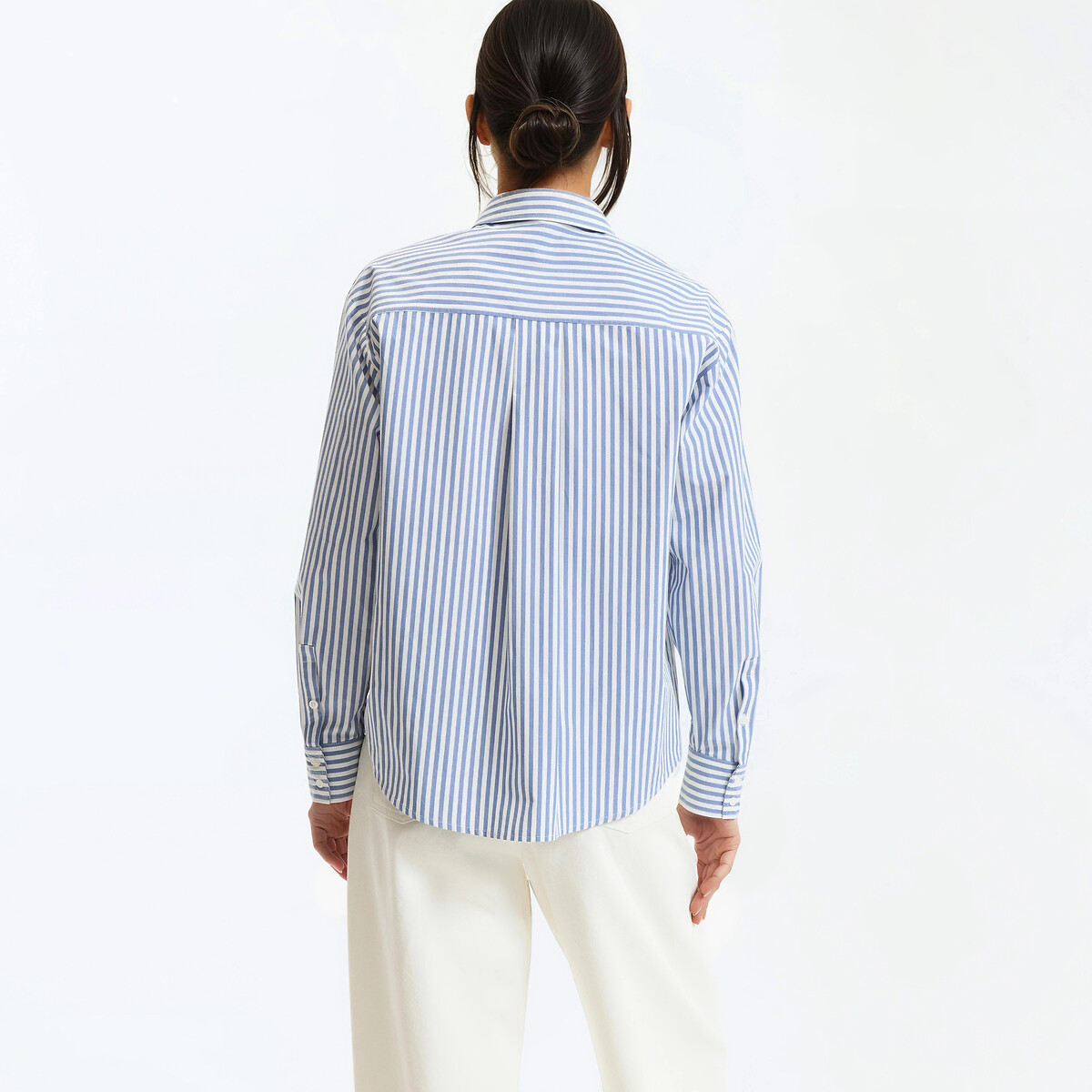 Chemise rayée en coton, Signature MARLÈNE rayé bleu/blanc, LA REDOUTE COLLECTIONS