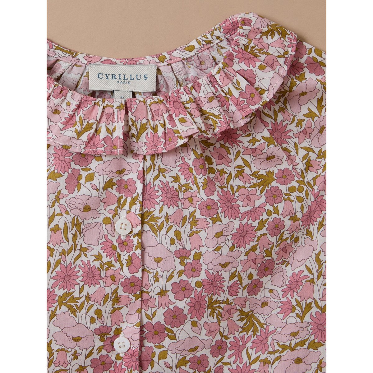 Chemise en tissu Liberty liberty poppy and daisy, CYRILLUS