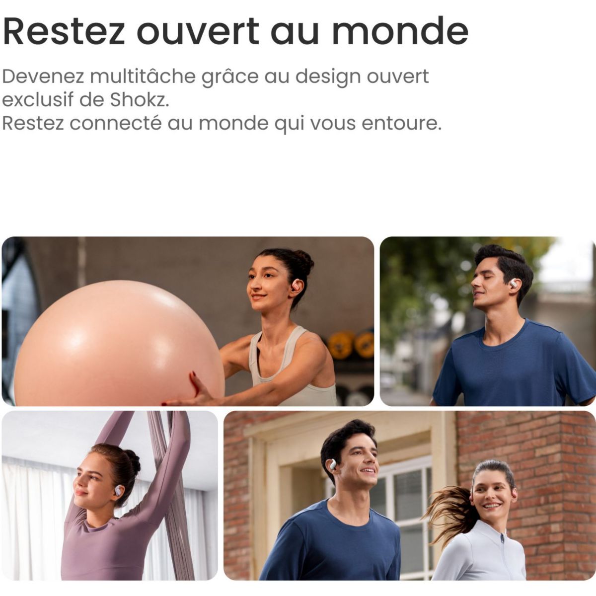 Ecouteurs OpenFit Air Rose rose, SHOKZ