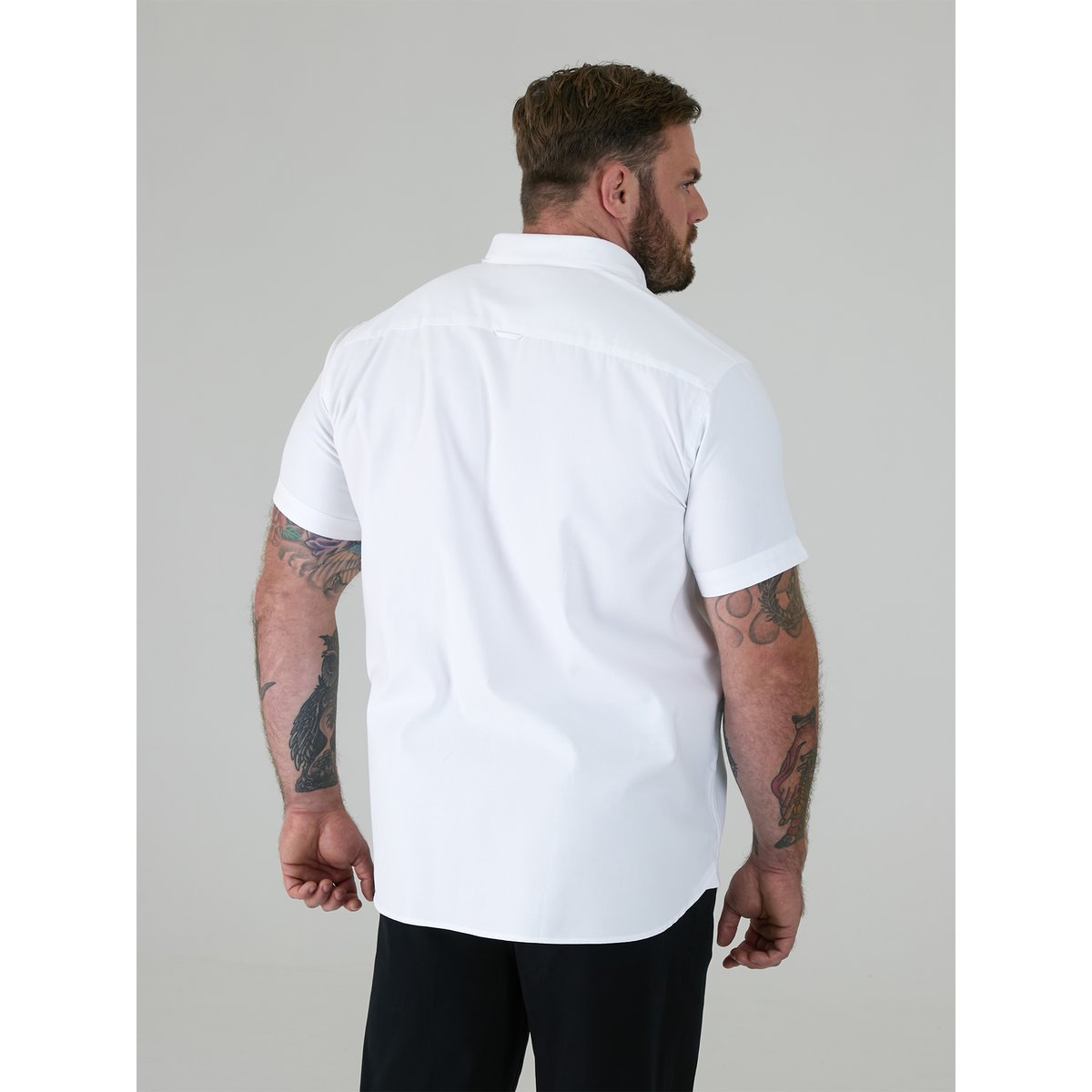 Chemise longue manches courtes JAMES blanc, DUKE