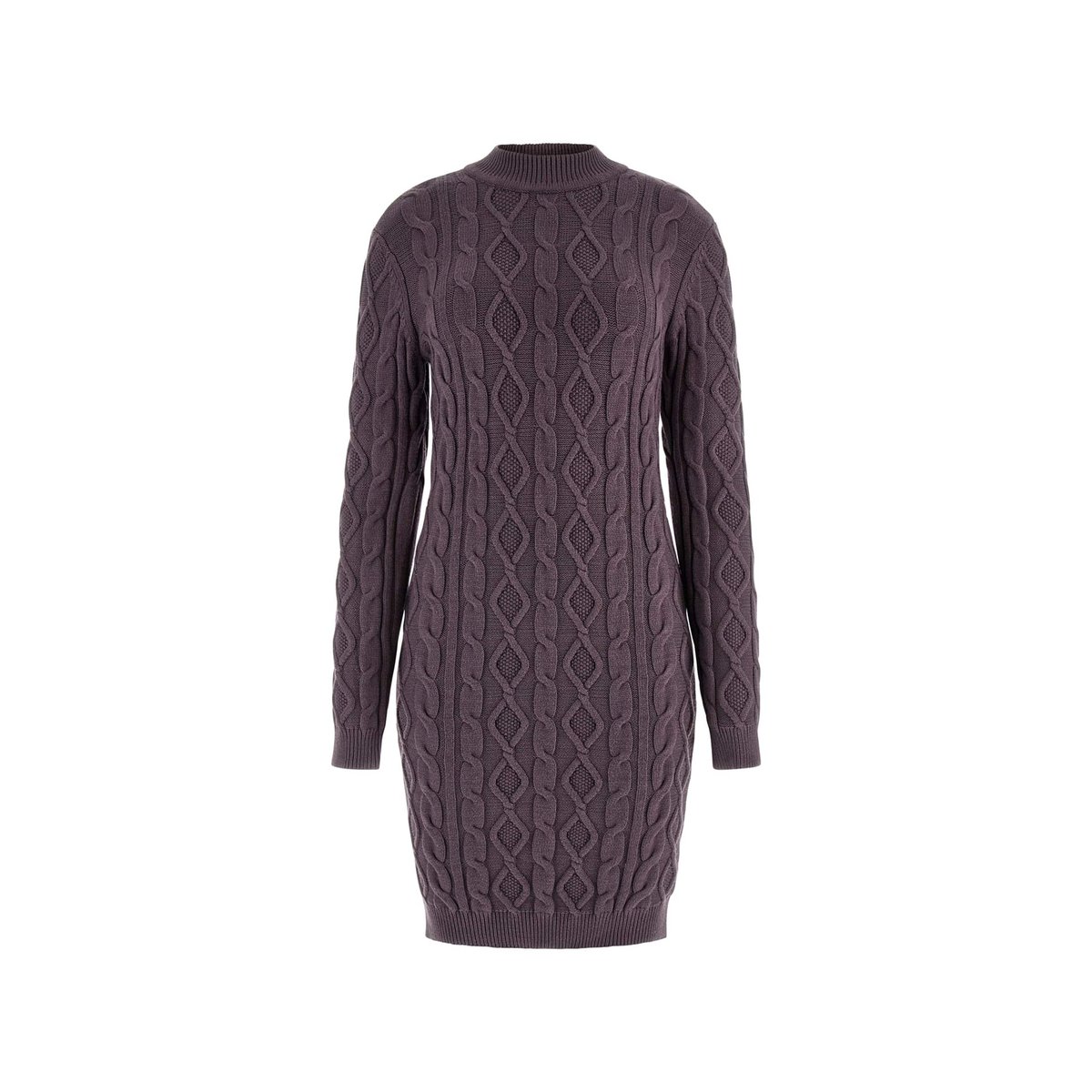 Mini Robe-Pull Maille Torsadée gris, GUESS