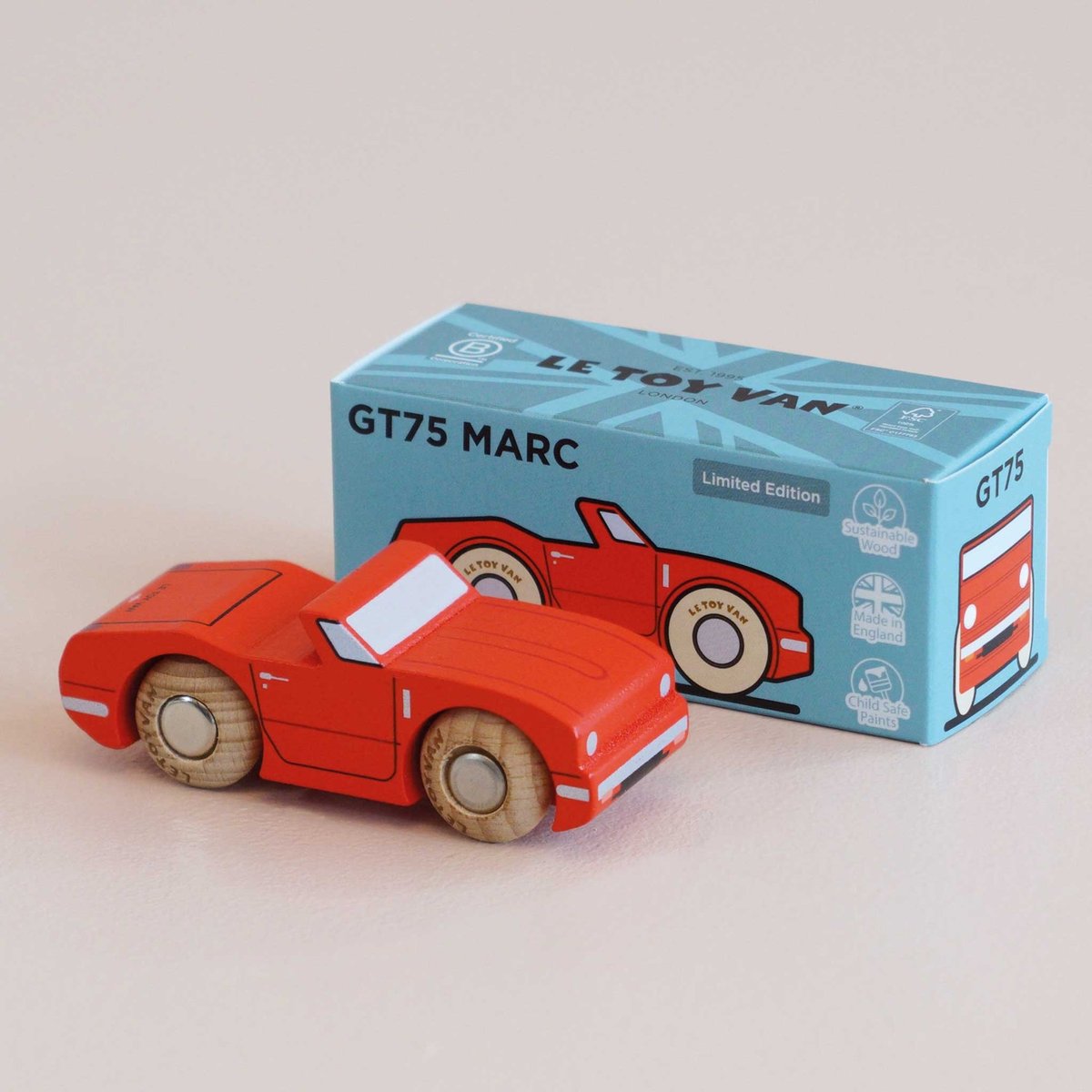 Voiture Marc No 13 rouge, LE TOY VAN
