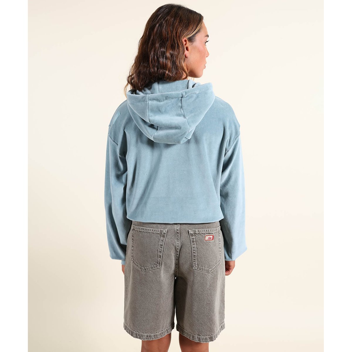 Sweat à capuche VELVET stone blue, OXBOW