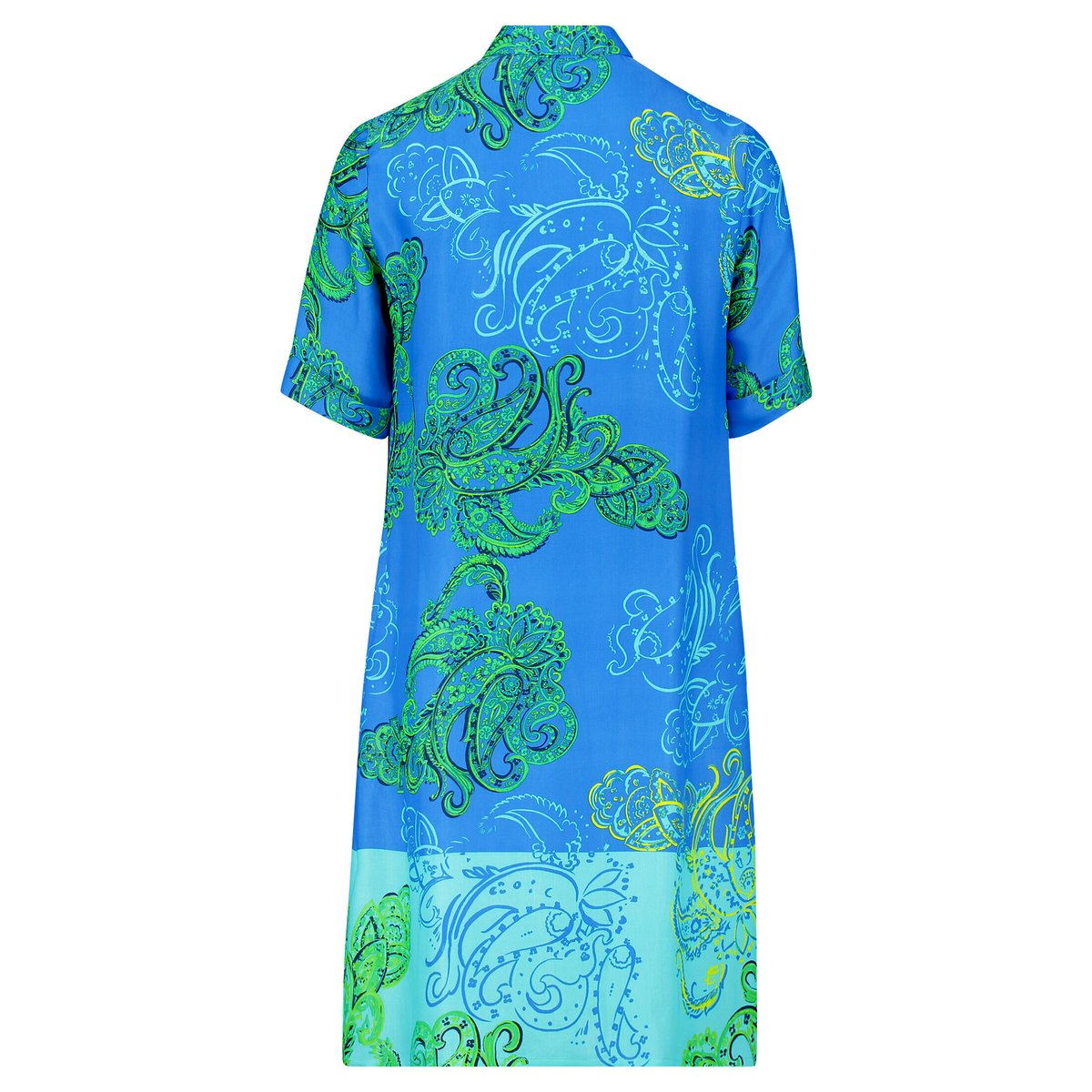 Robe-chemisier à patte de boutonnage green/blue, BETTY BARCLAY