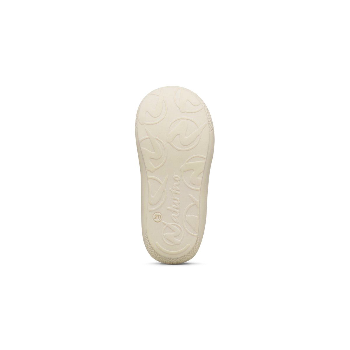 Sandales semi-fermées en cuir PUFFY blanc crème-, NATURINO