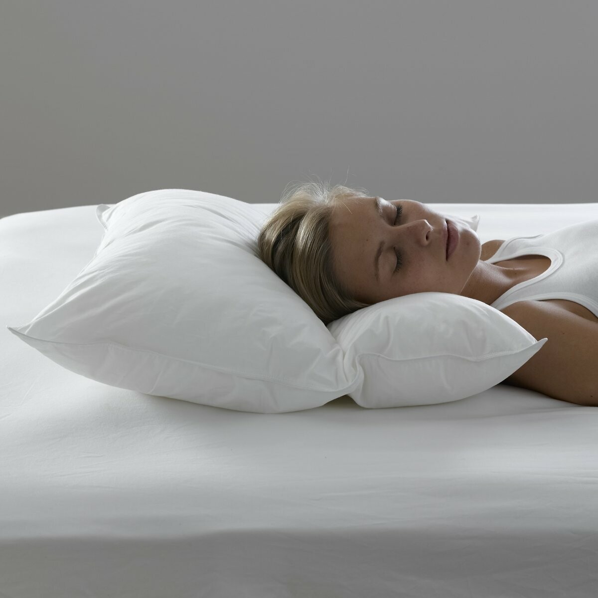 Oreiller modulable en 2 parties blanc, LA REDOUTE INTERIEURS