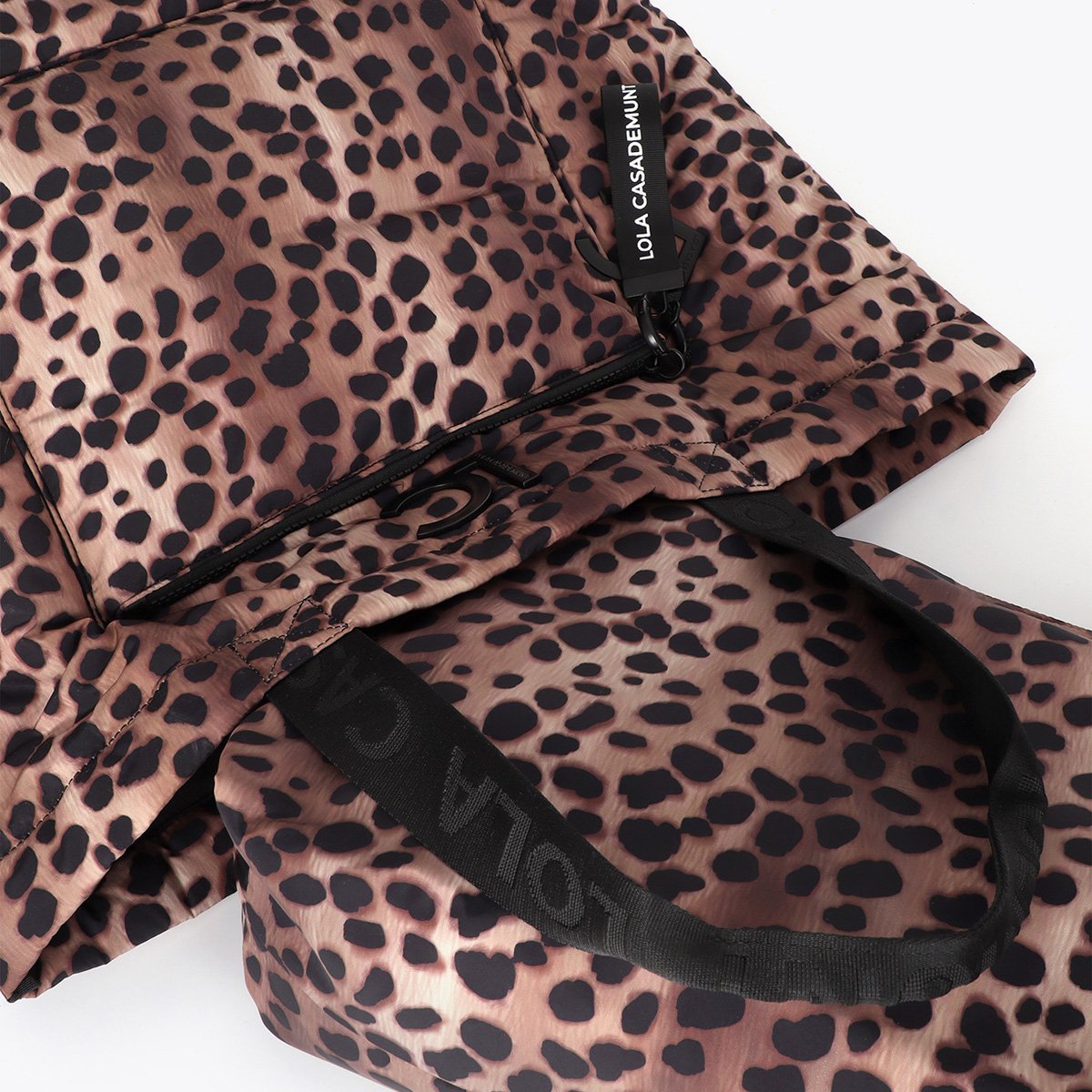 Cabas en nylon imprimé léopard léopard, LOLA CASADEMUNT