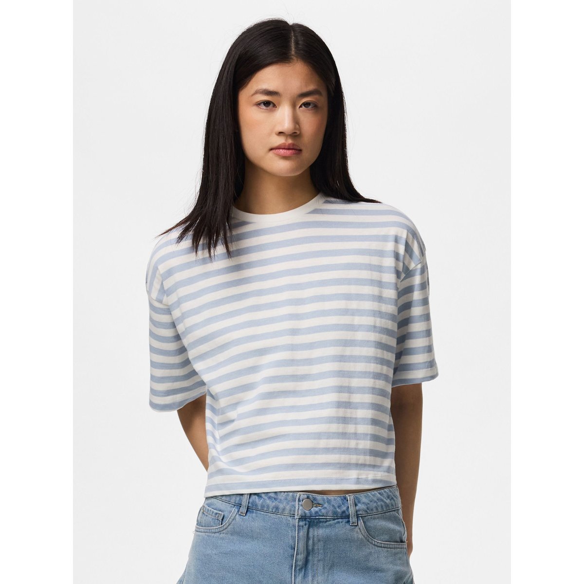 T-Shirt cashmere blue, PIECES