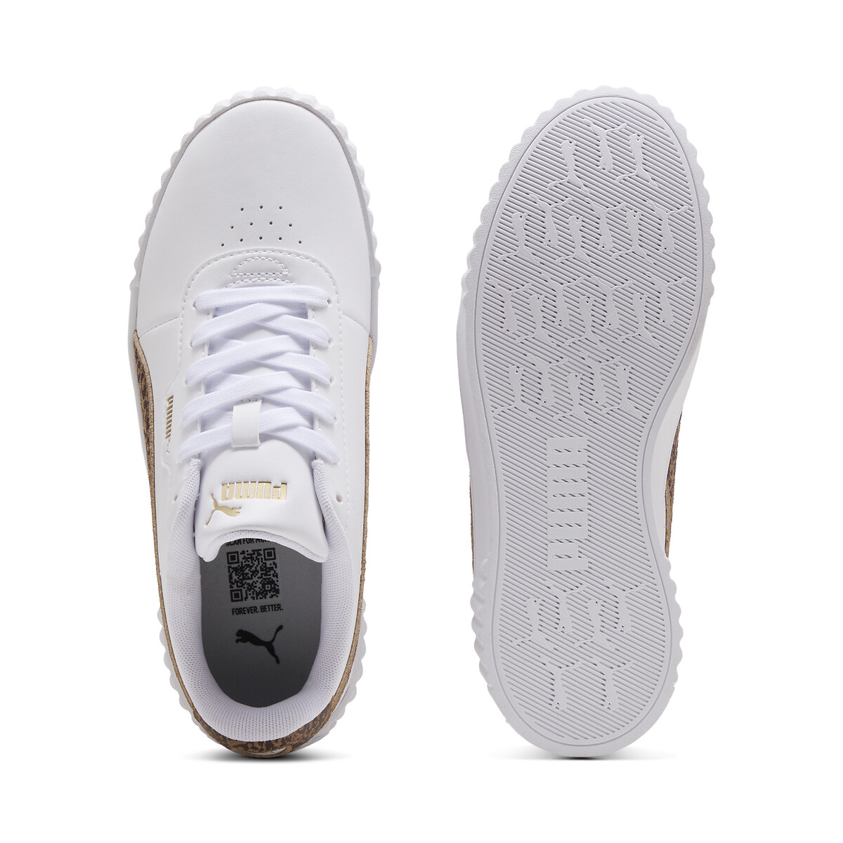 Baskets CARINA 3.0 FELINE blanc/léopard, PUMA