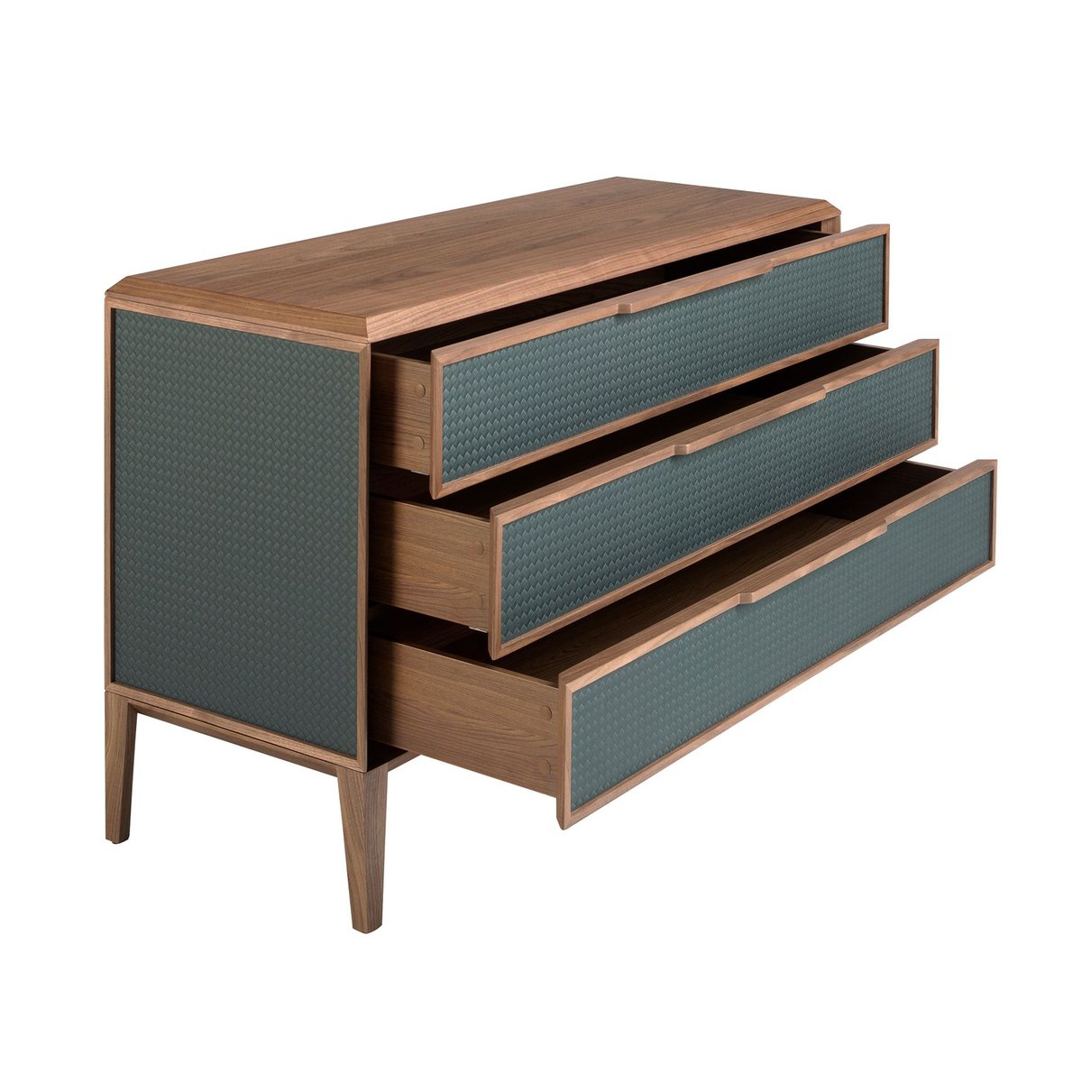 Commode en pvc foncé et noyer vert foncé | noyer, ANGEL CERDA