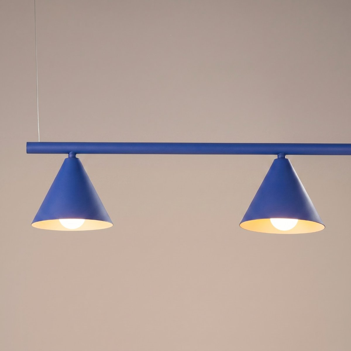 Lustre Acier Outremer E14 4 Nox outremer, EDEN