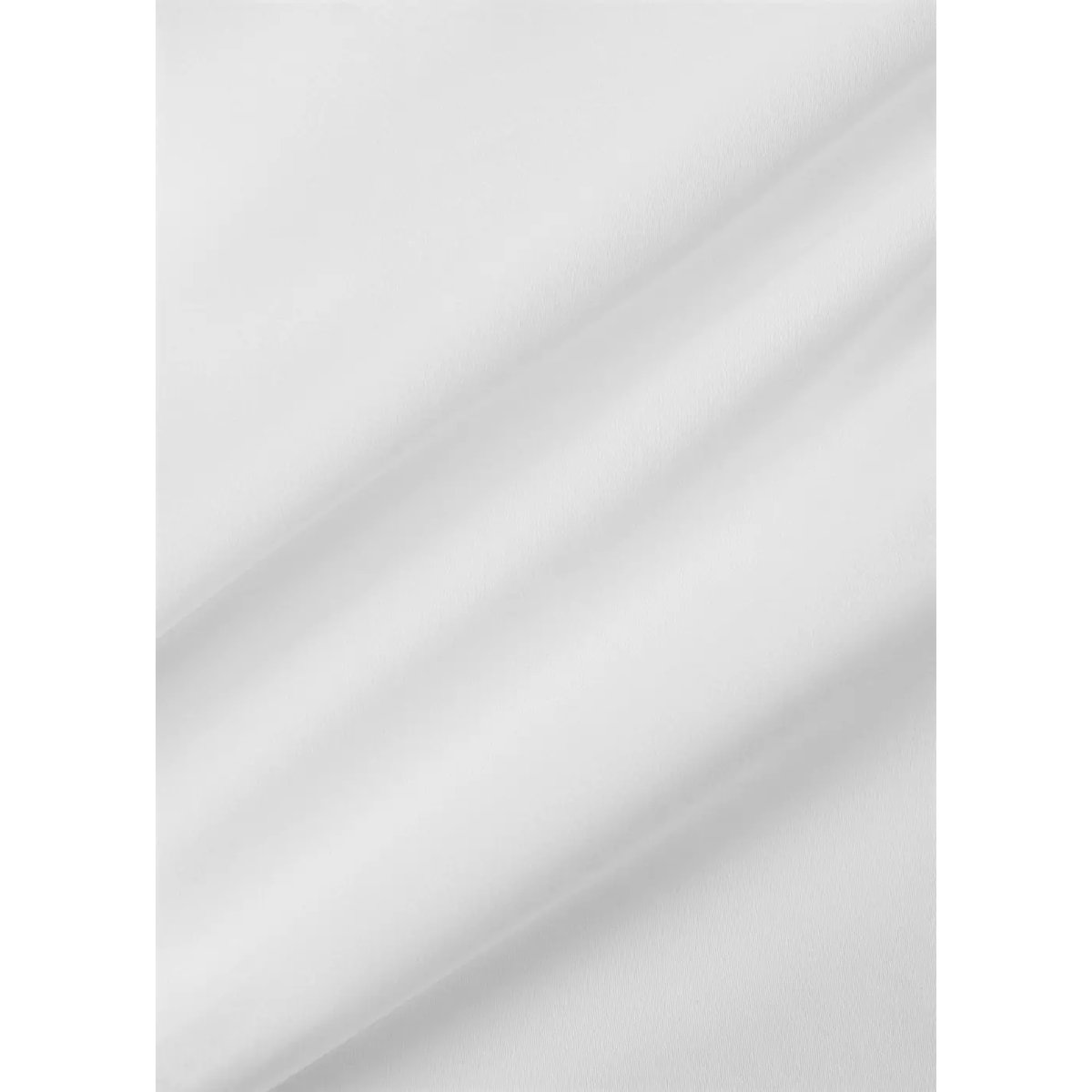 Drap-housse coton satin 600 fils lit 160 cm blanc, MANGO HOME