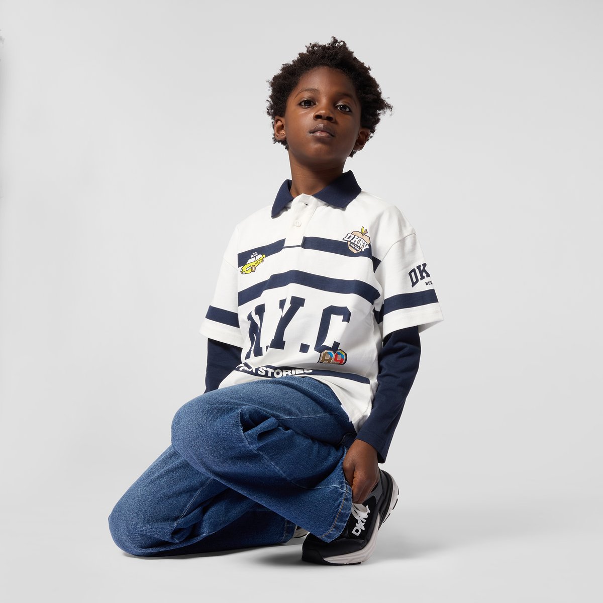 Polo manches courtes offwhite, DKNY