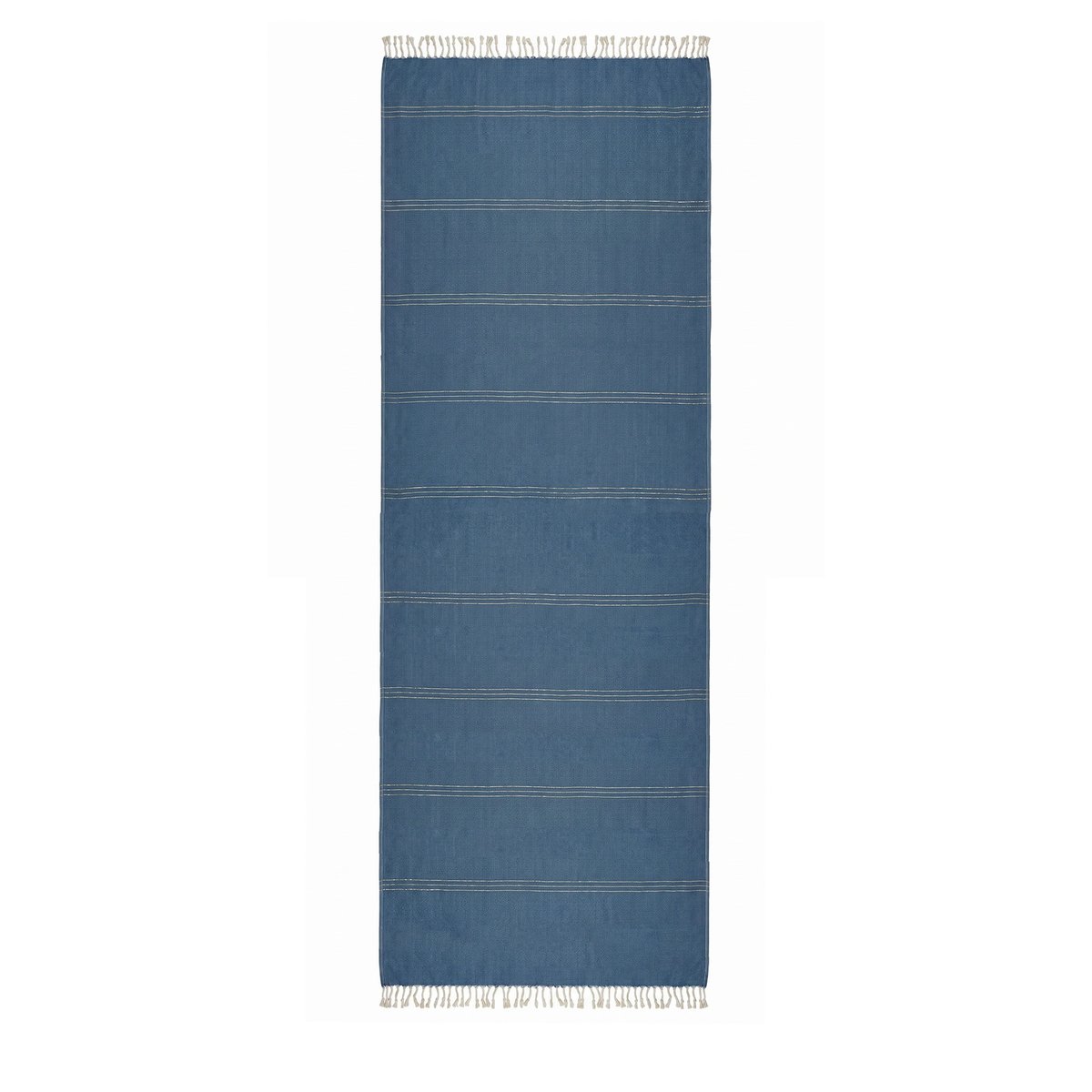 Fouta géante coton recyclé 2 x 3 m Bali REVA COLLECTION bleu jean, SEVIRA KIDS