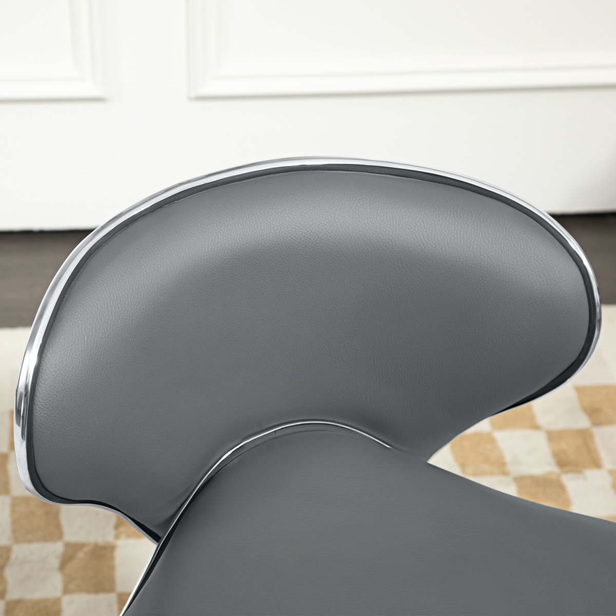 Tabouret de salon Polyuréthane Gris gris, HOMCOM