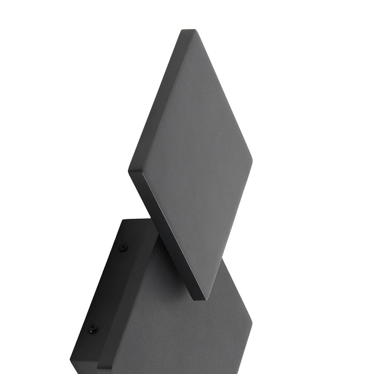 Applique en métal moderneLED, Elrik noir, LUCANDE