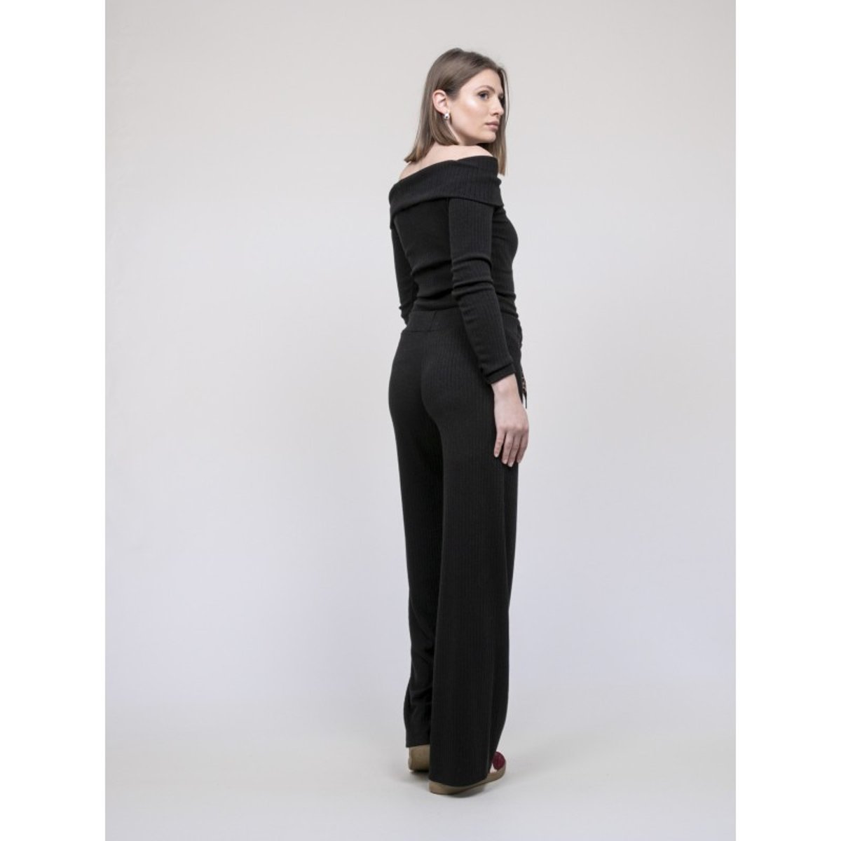 Ensemble Pantalon Côtelé Echala noir, DONA LISA