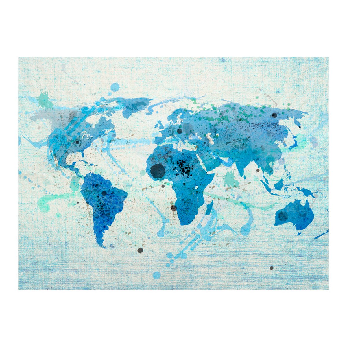Papier peint intissé panoramique Carte du monde Cruising and sailing - The World map multicouleur, EDEN
