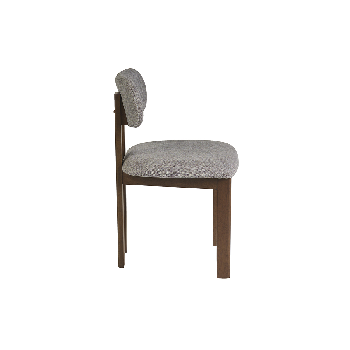 Chaises en tissu effet velours texturé beige et bois clair frêne (lot de 2) NORMI gris, MILIBOO