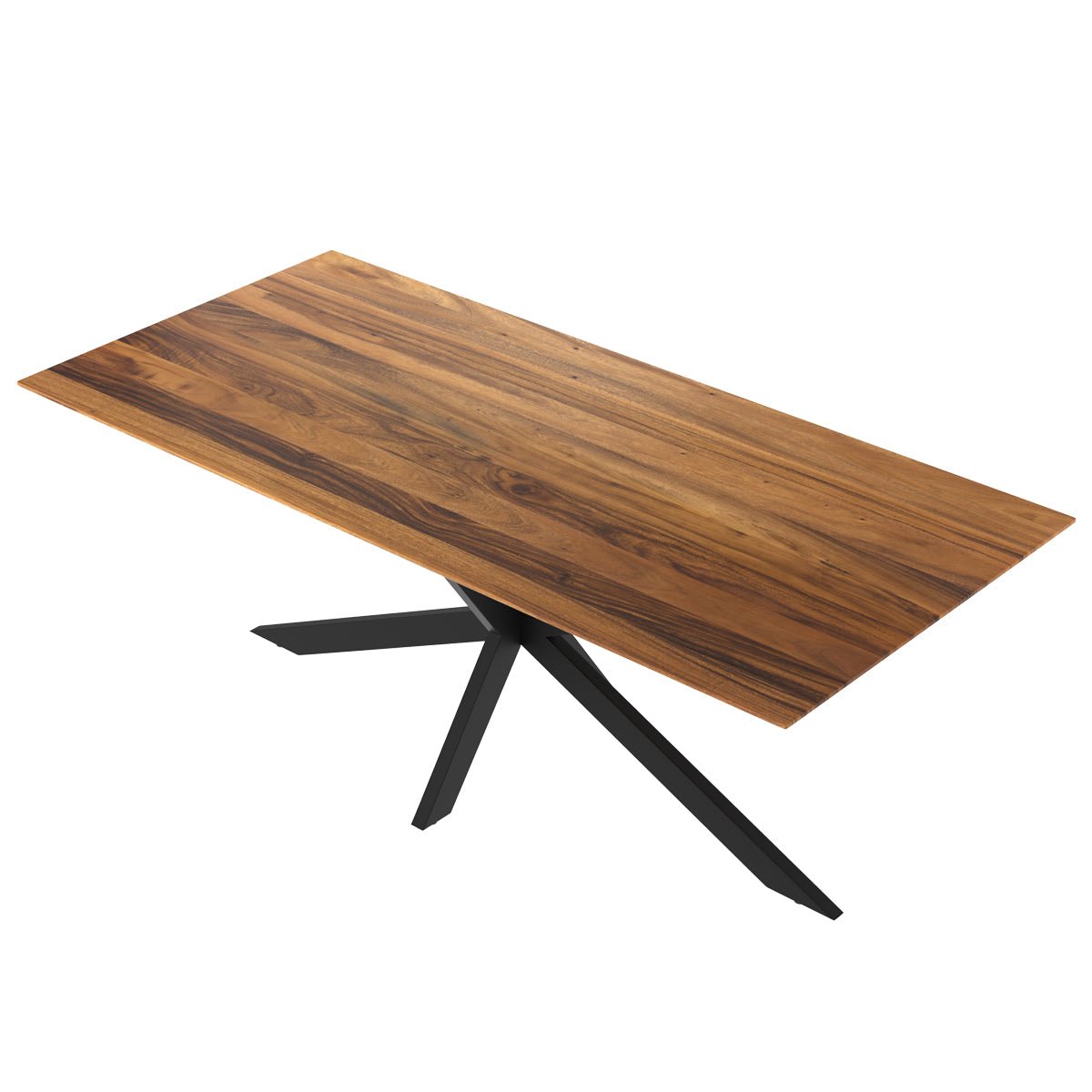 Table rectangulaire 8 personnes en bois de suar et métal 220 cm - SUDIRMAN bois naturel, MAISON PAVANE
