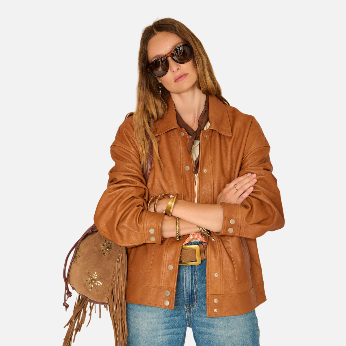 Veste VIATO 26s cognac, MKT STUDIO