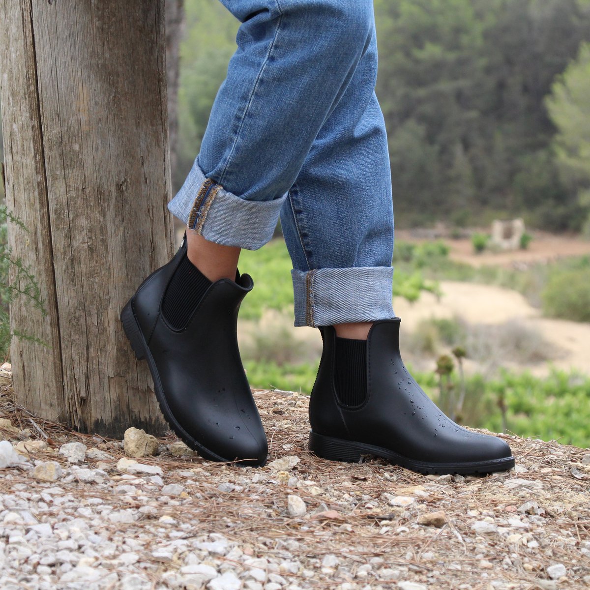 Bottines de pluie noir, JULES & JENN