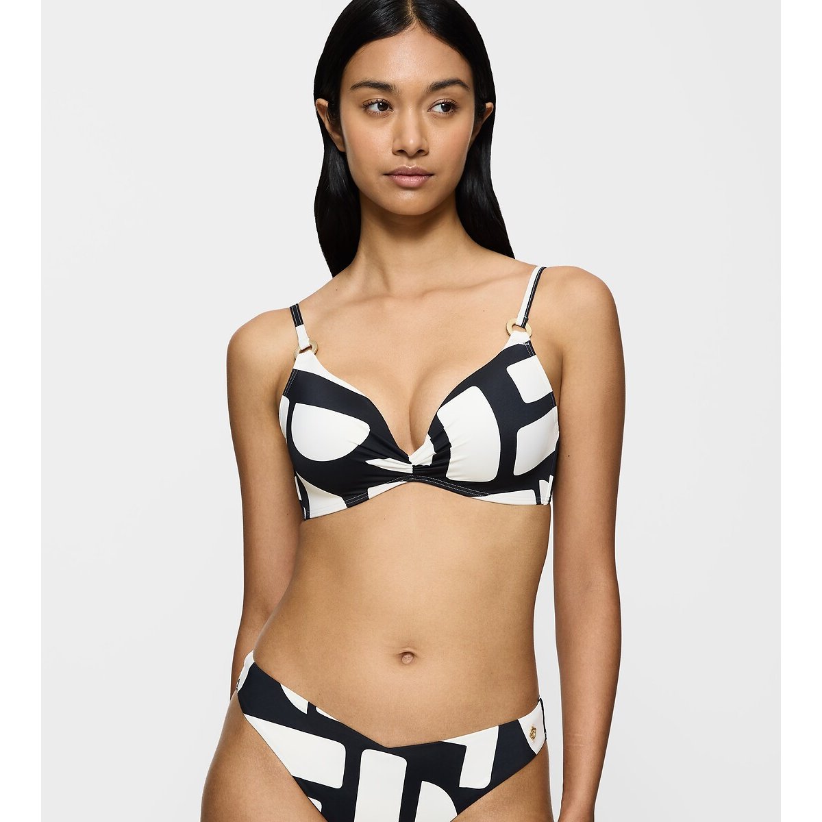 Summer Allure Bikini Top black/white, TRIUMPH
