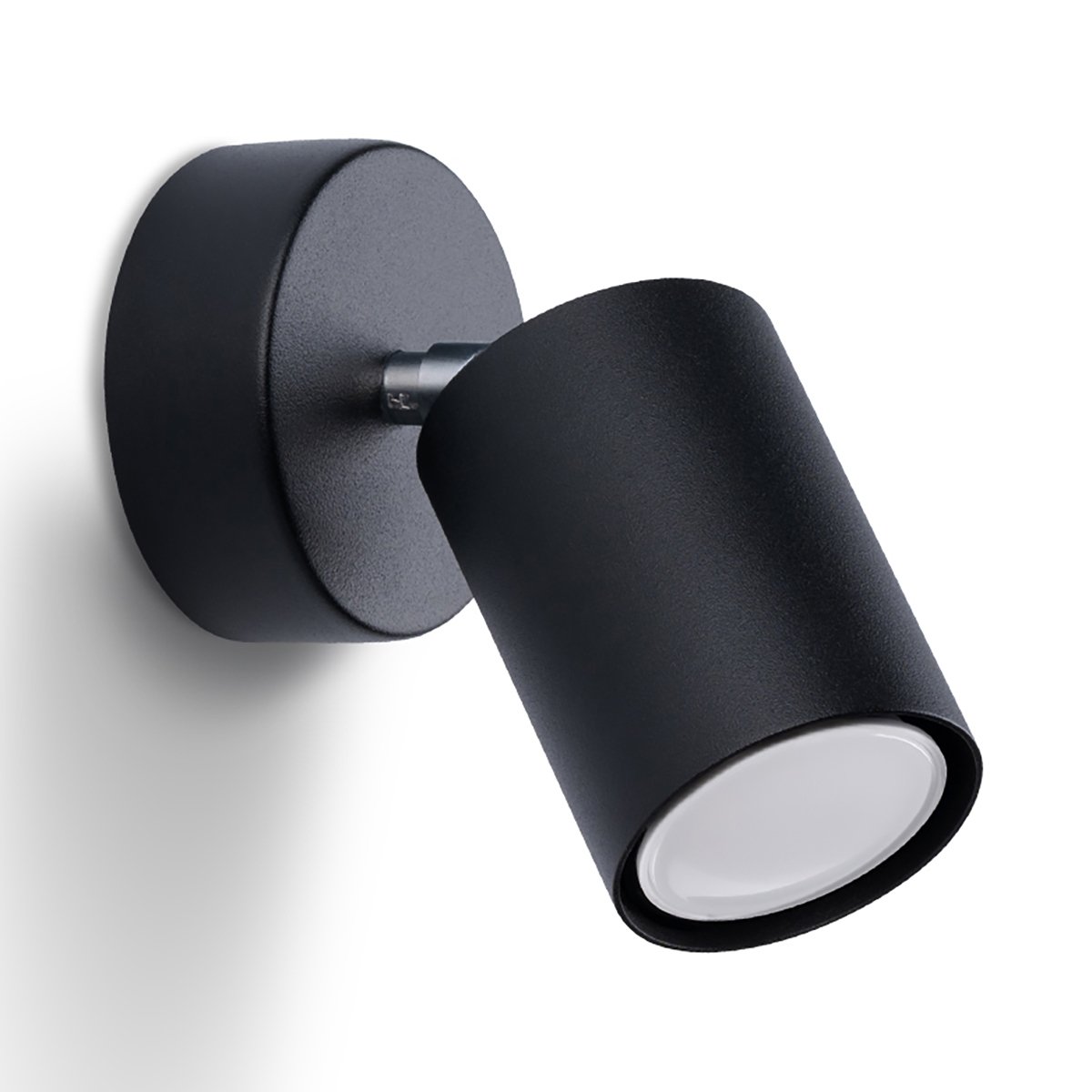 Applique Acier Noir GU10 1 Lemmi noir, EDEN