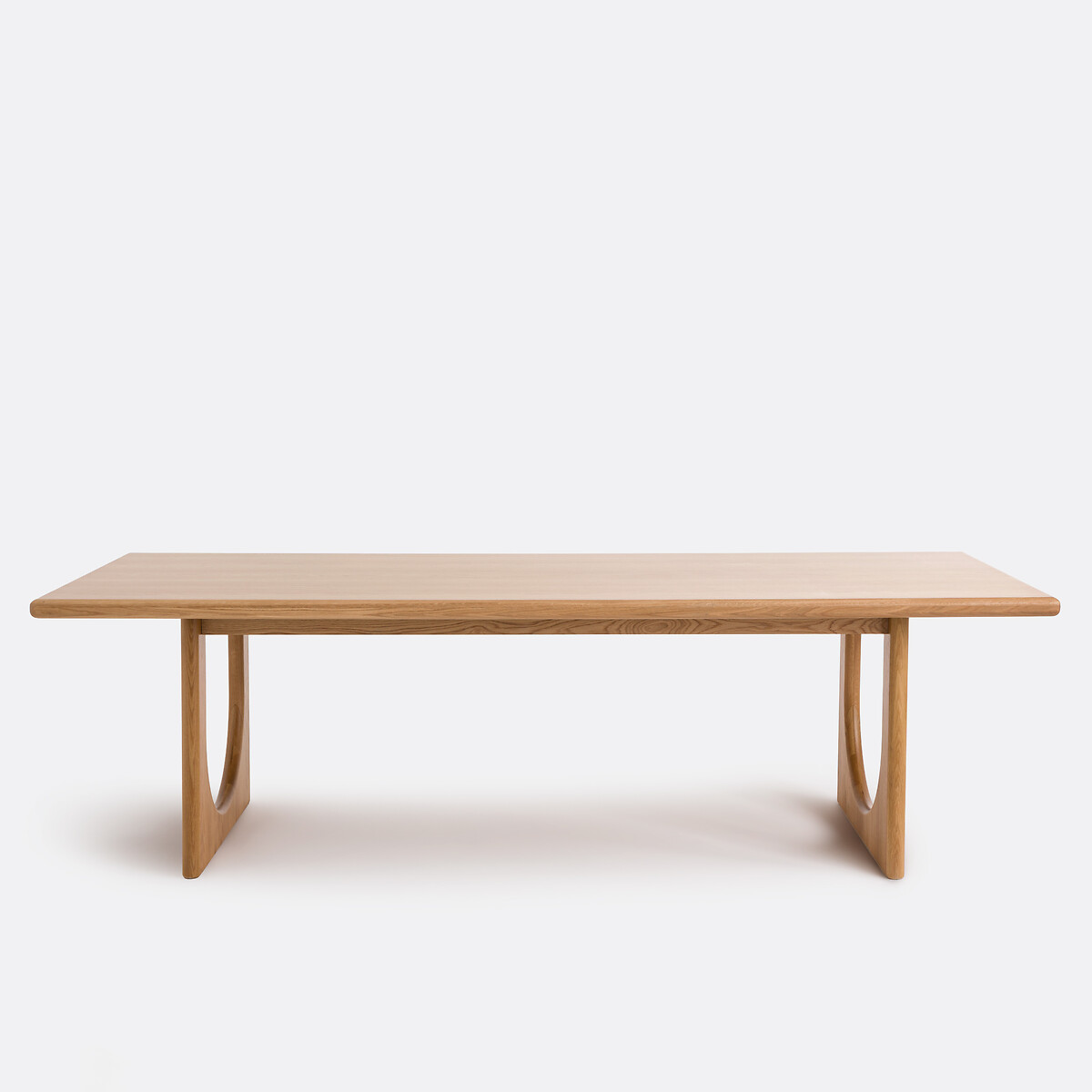 Table à manger, en chêne et plaqué, 8 à 10 couverts, DOUVE chêne, LA REDOUTE INTERIEURS