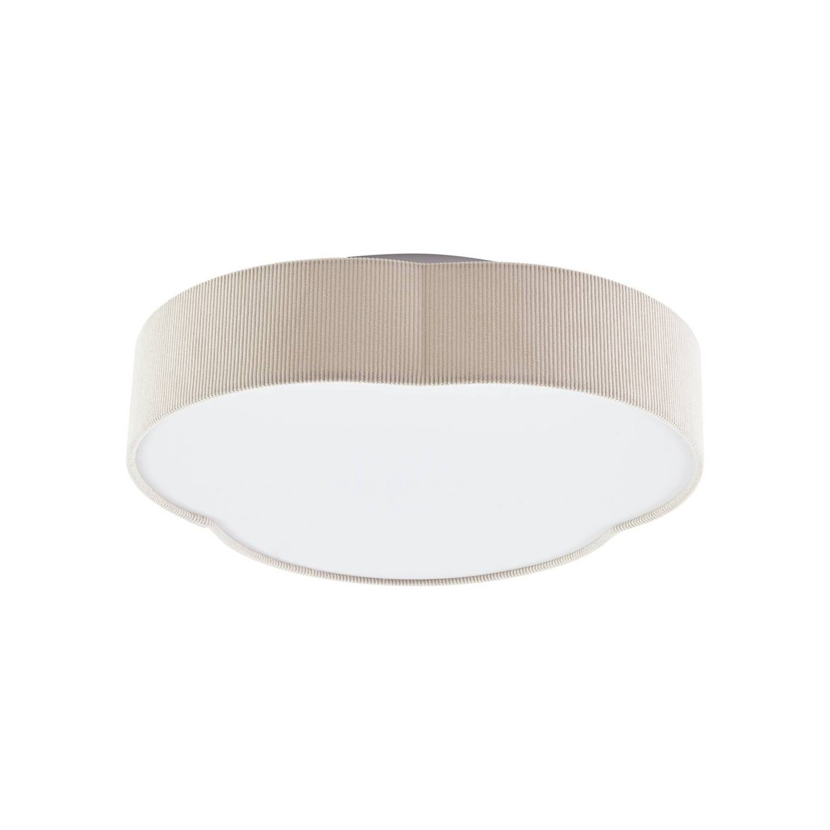 Plafonnier en textileLED, Winona crème, blanc, LINDBY
