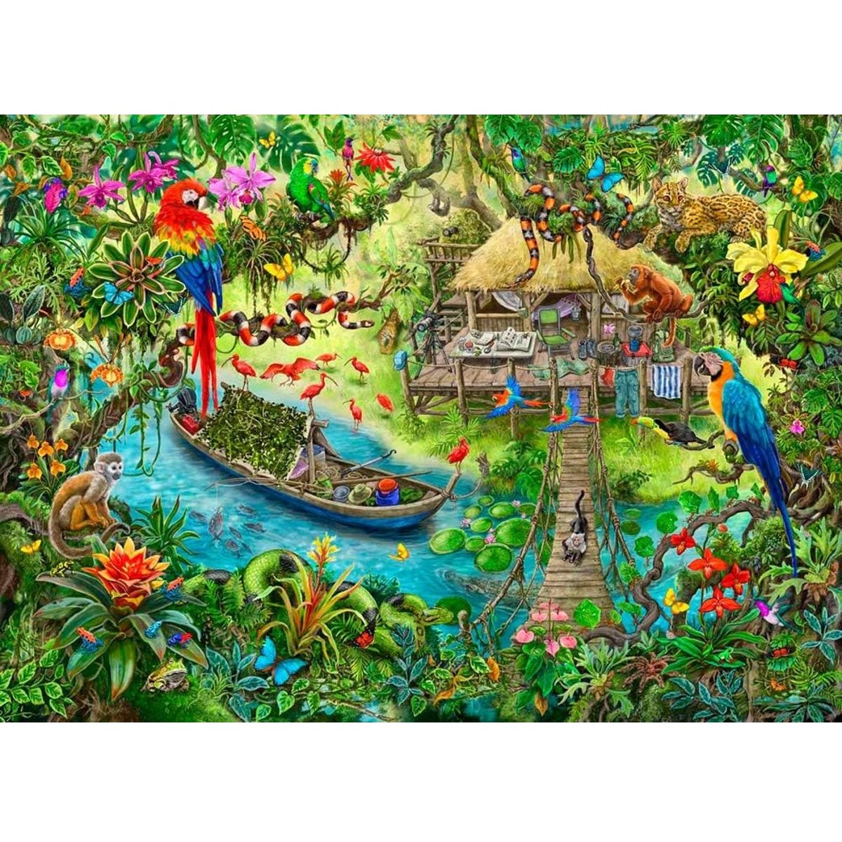 Escape Puzzle Kids - Safari bleu, RAVENSBURGER
