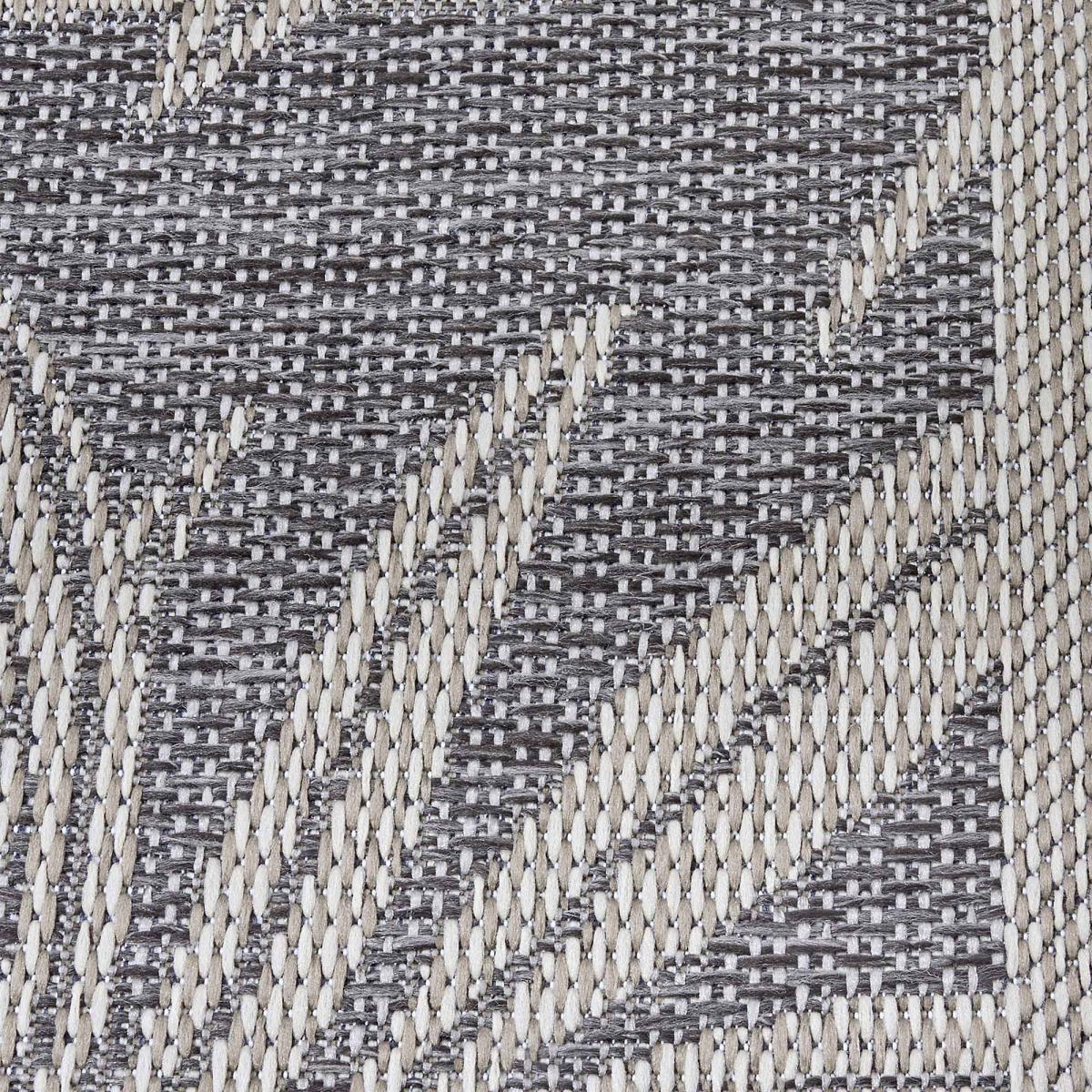 Tapis exterieur kilim nature floral, originalité artisanale PARU gris, UN AMOUR DE TAPIS