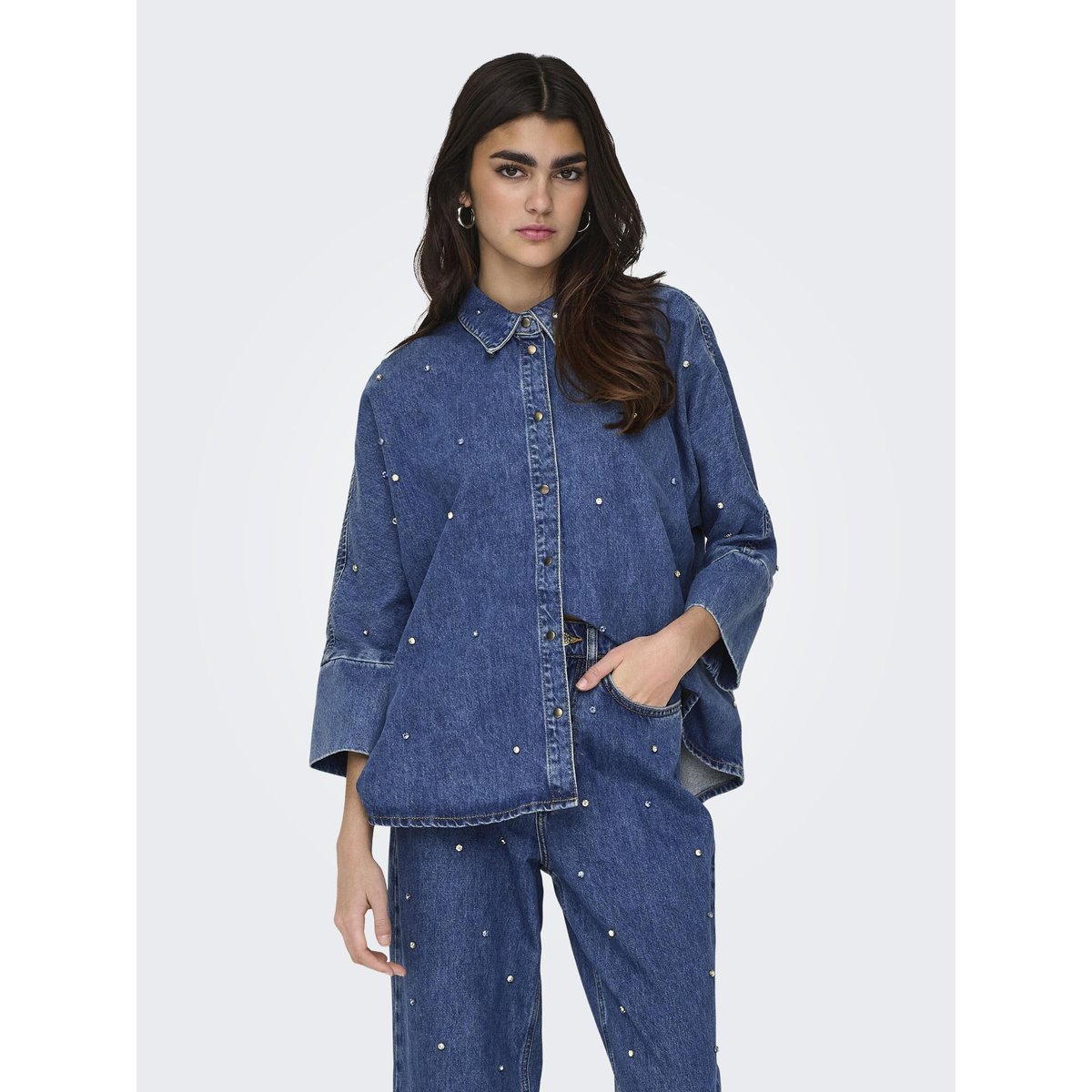 Chemise En Denim medium blue denim, ONLY
