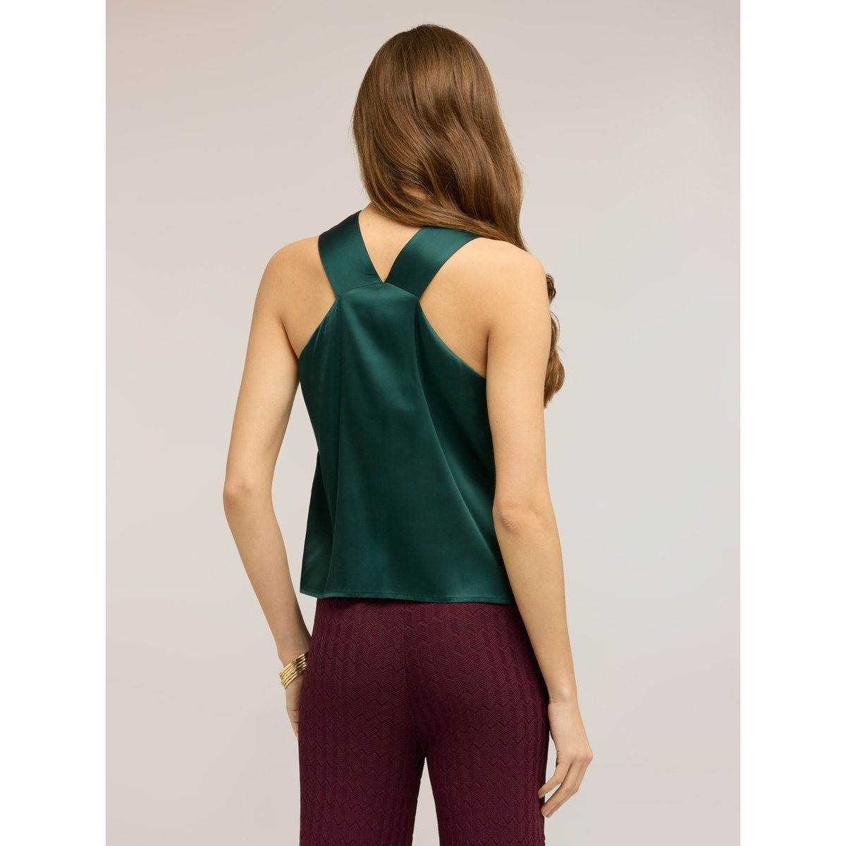 Top avec drapé vert, MOTIVI