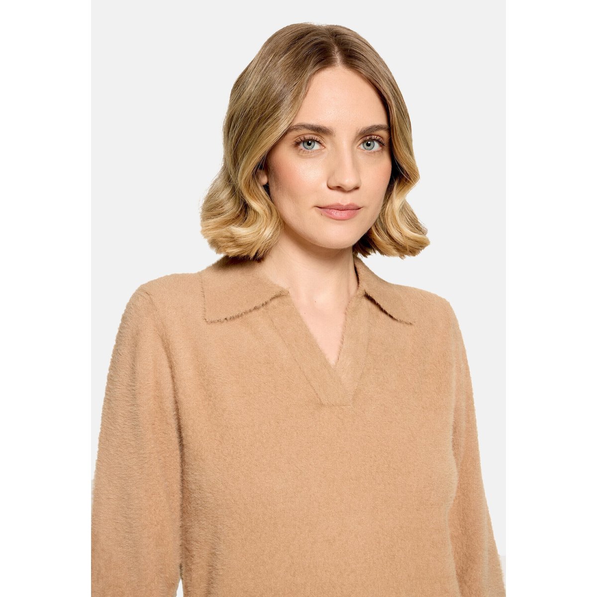 Pull-over en maille à manches 3/4 beige, BETTY BARCLAY