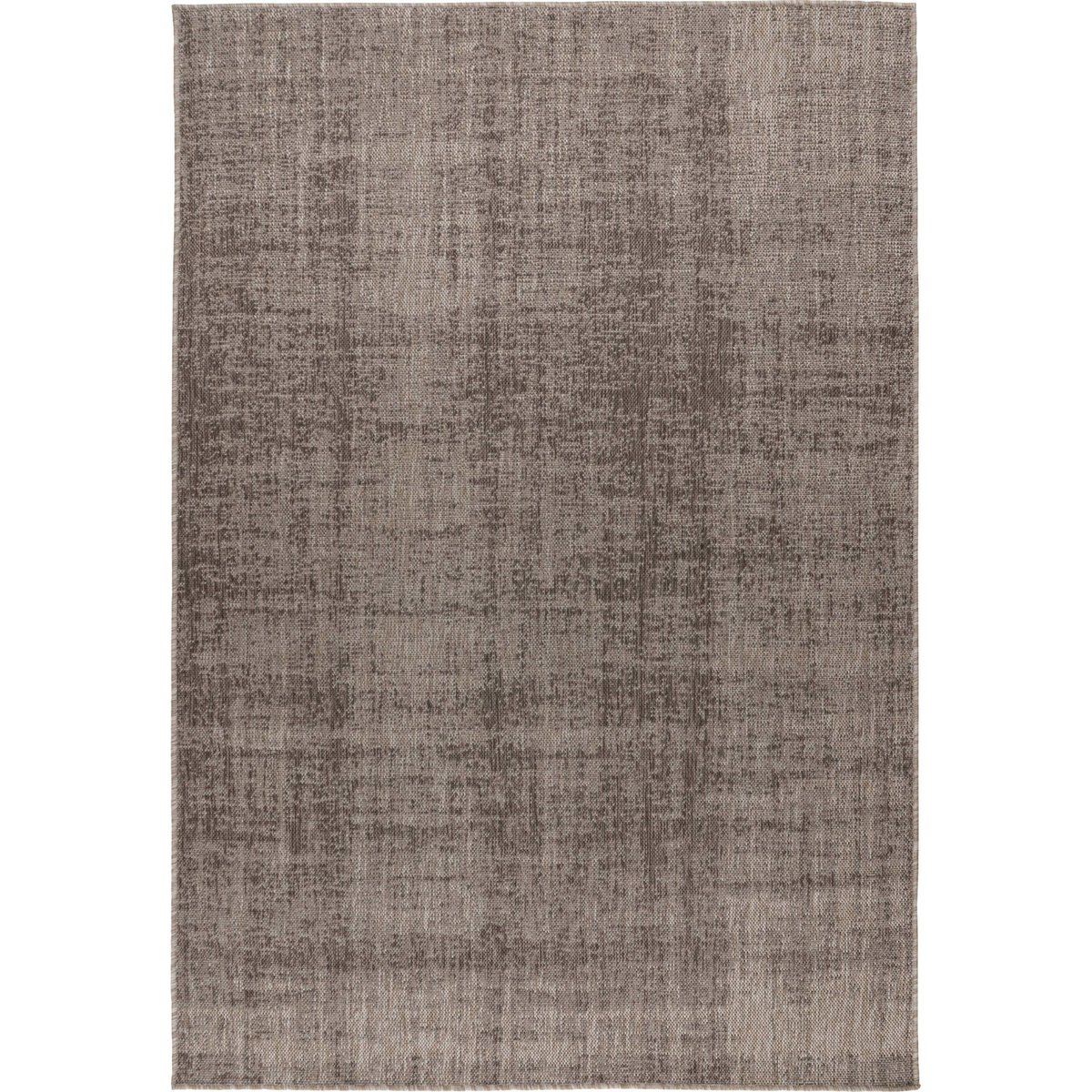 Tapis plat déperlant intérieur et extérieur taupe chiné beige grisé, ARTE ESPINA