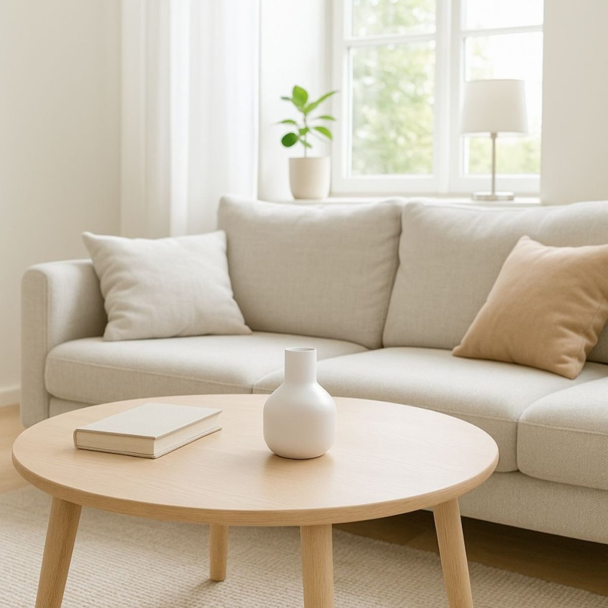 Vase en métal, H15cm beige, ORNAMI