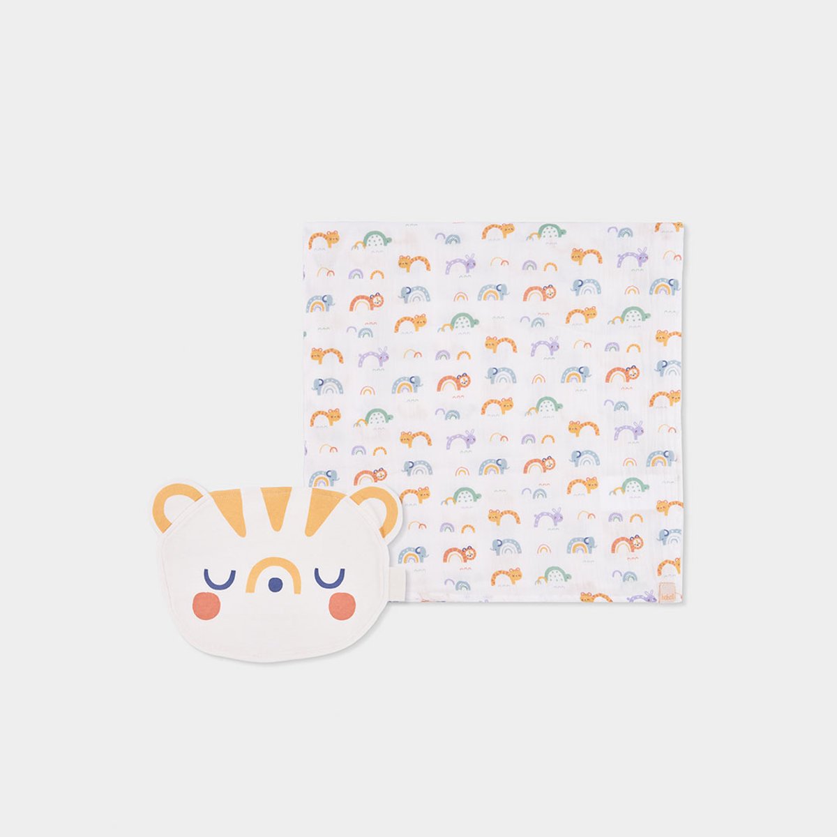Lot layette bébé coton imprimé animaux multicolore, BOBOLI