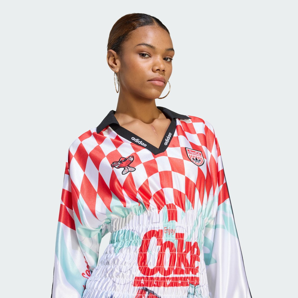 Maillot Smocké Mash Up Adidas X Coca-Cola Maillot Smocké Mash Up Adidas X Coca-Cola white / multicolor, adidas Originals