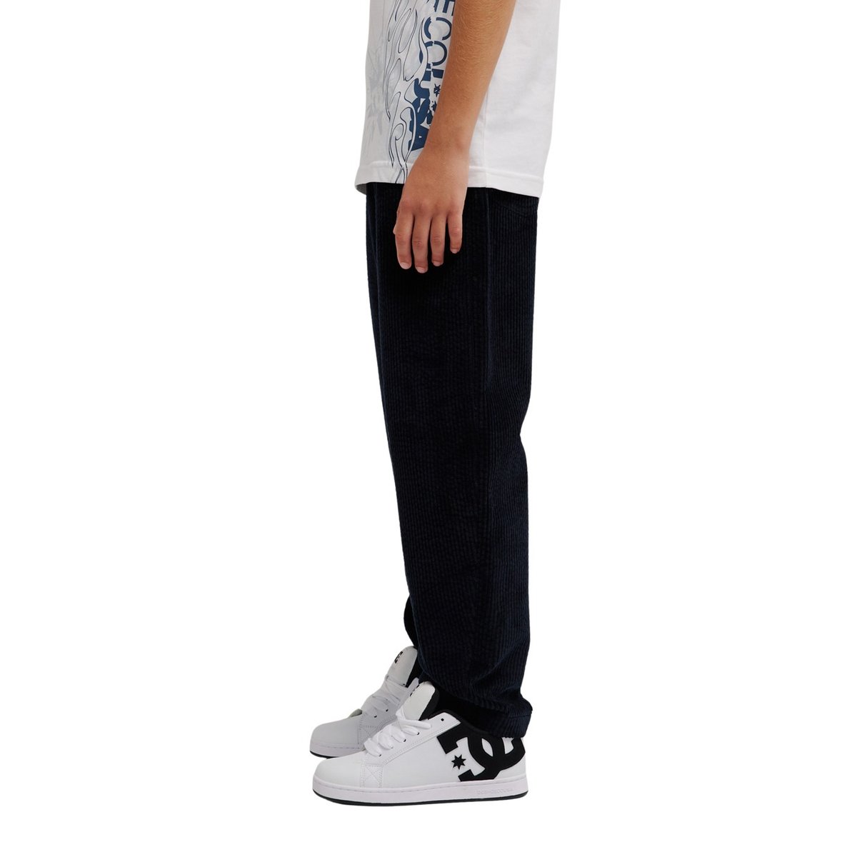 Pantalon en velours BARREL CORD. noir black, DC SHOES