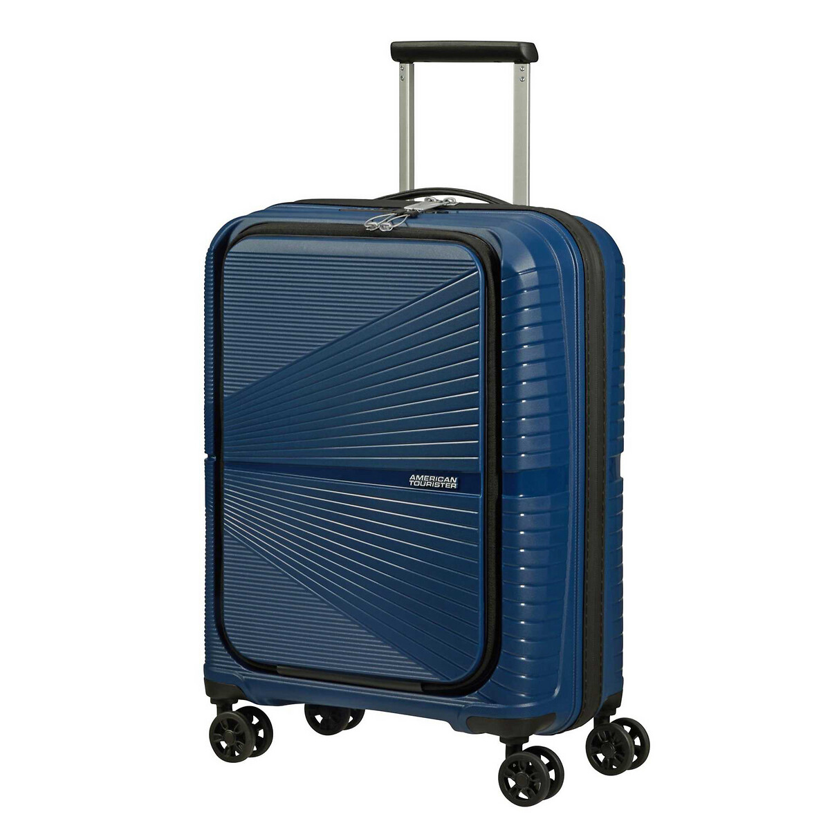 Mala de cabine superleve, 55 cm, 4 rodas, bolso para portátil 15.6", azul meia-noite, da American To azul, AMERICAN TOURISTER