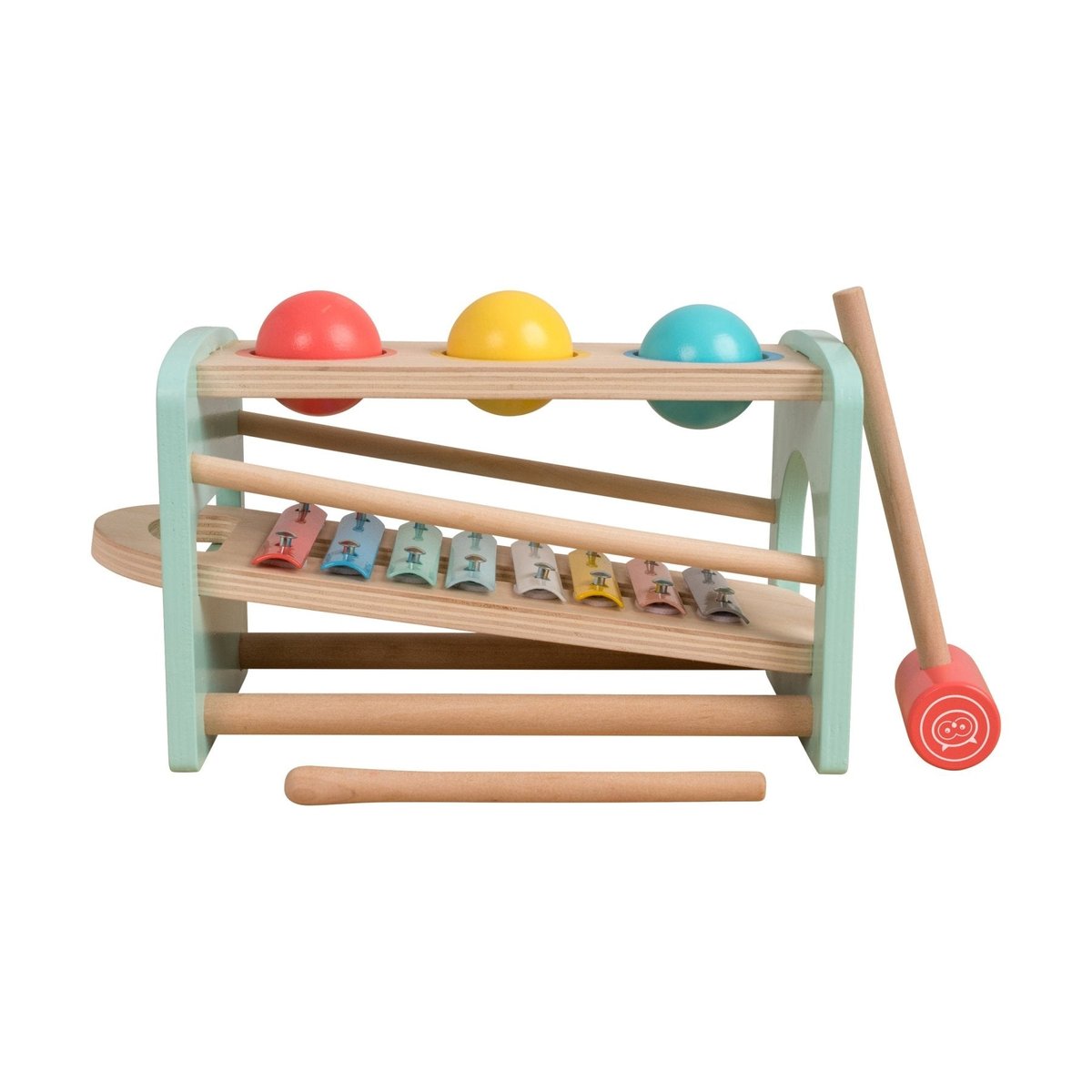 Banc xylophone multi couleur, OWL & FOX
