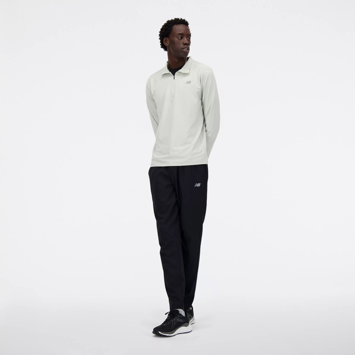 Space Dye 1/4 Zip gris - 5ag, NEW BALANCE