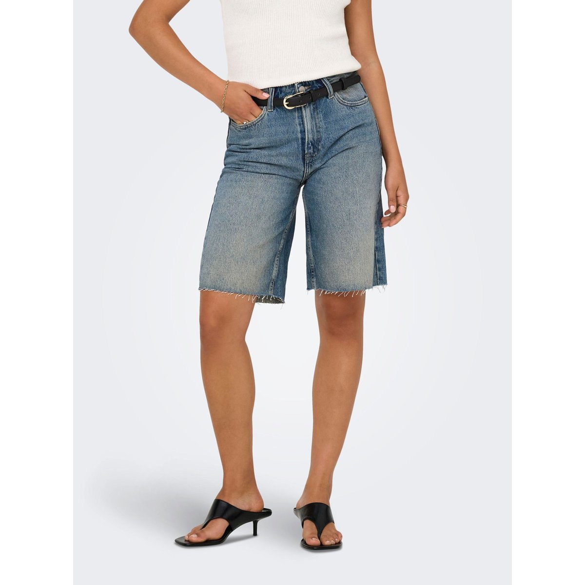 Short En Denim medium blue denim, ONLY