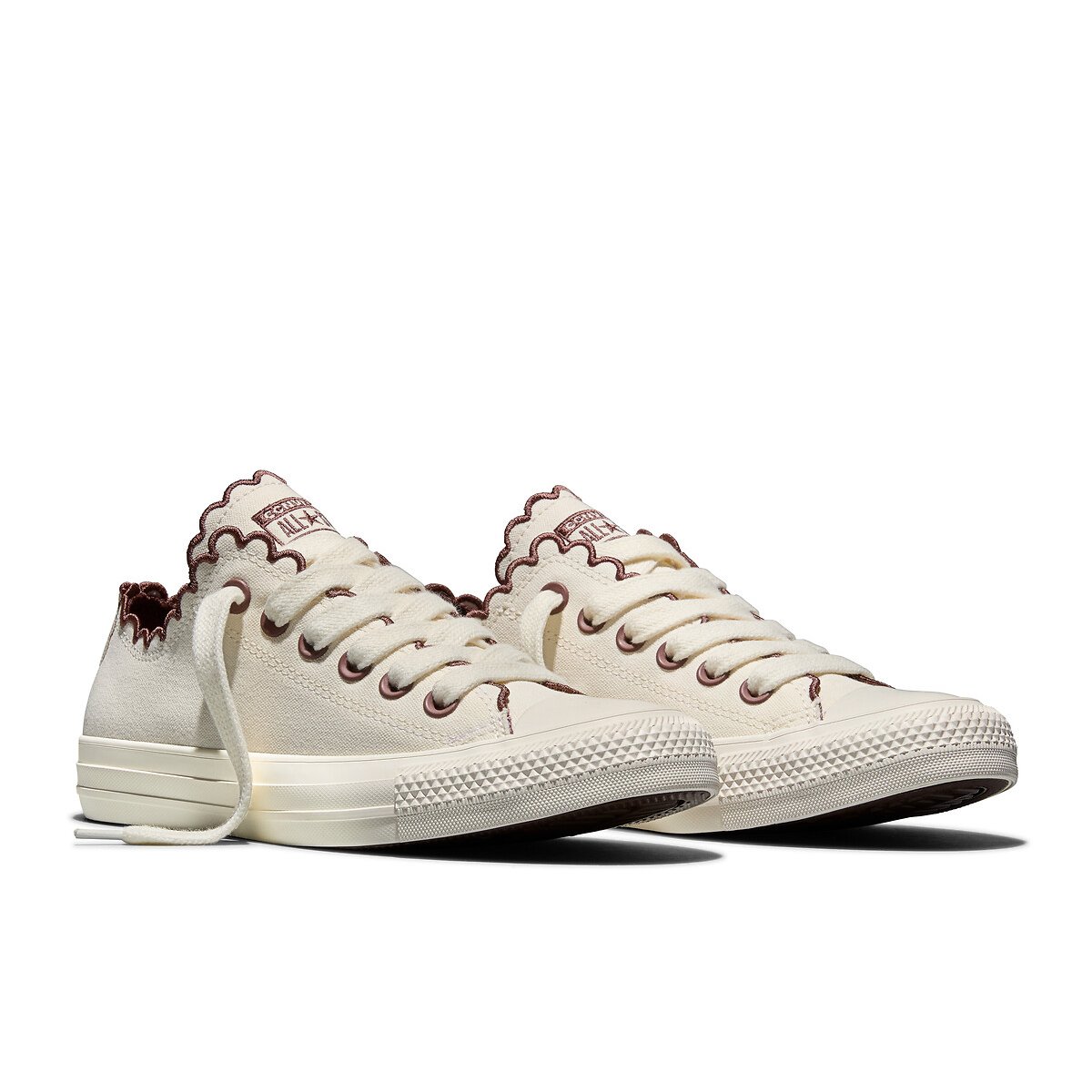 Chuck Taylor All Star Hi Shiny Heathered Canvas Trainers ecru , CONVERSE